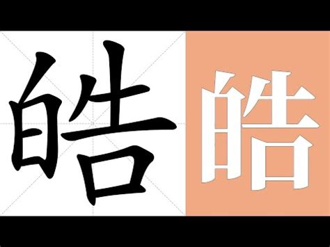 皓字的意思